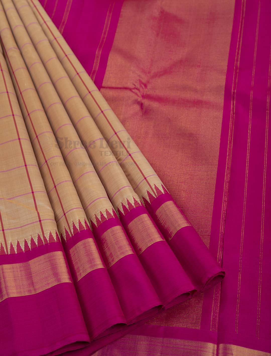prakash_silks_and_sarees The sandal pink border saree is the epitome for  decency and perfect f… | Silk saree kanchipuram, Silk cotton sarees,  Traditional silk saree