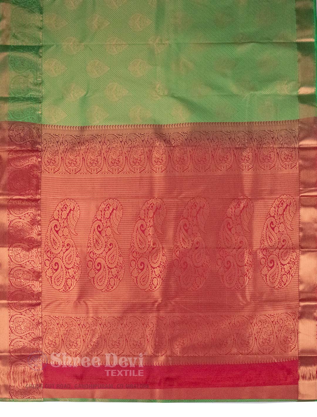 Orange Paithani Silk Saree | Leemboodi