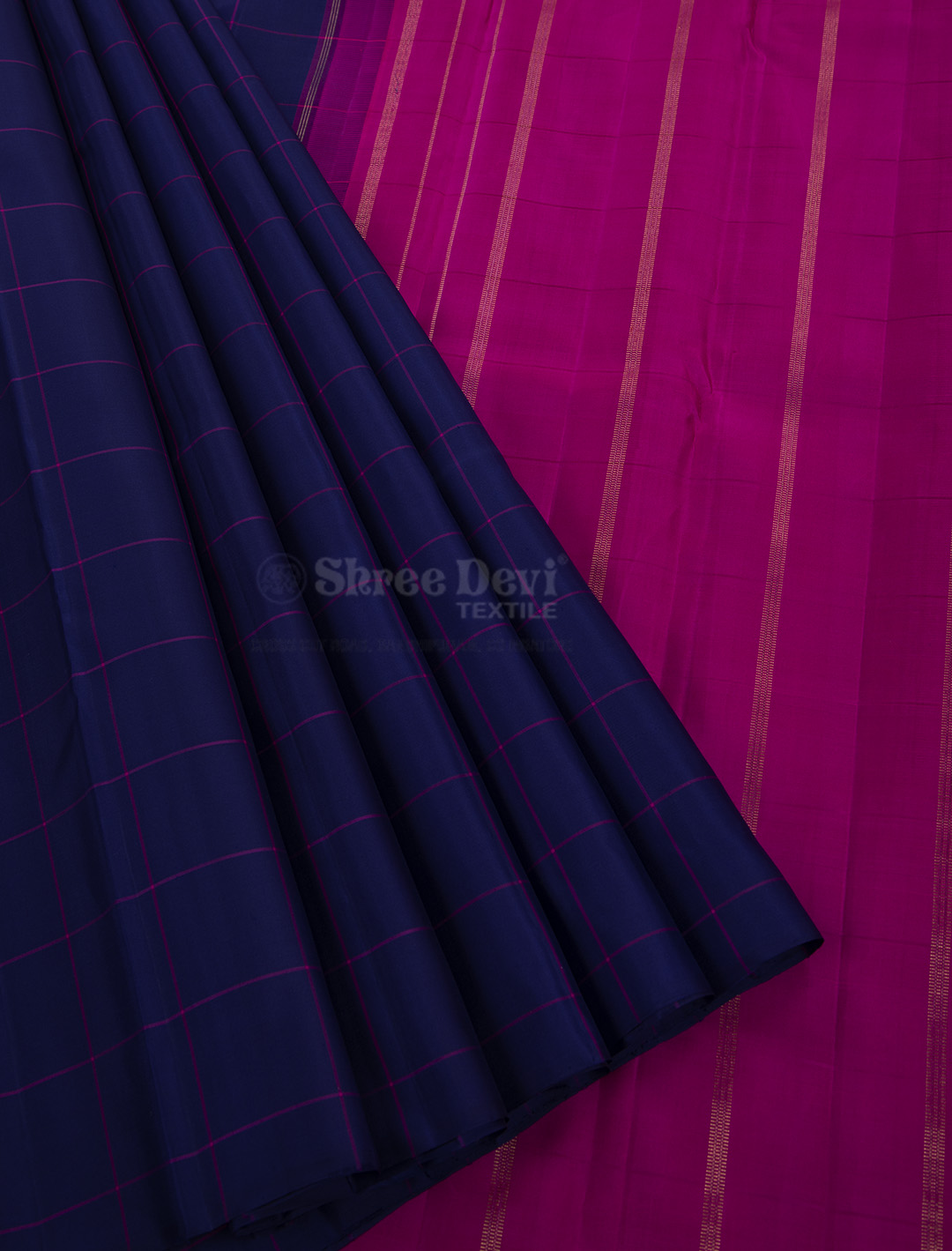 10 yards silk saree teal green and pink with plain body and zari woven –  Prashanti Sarees