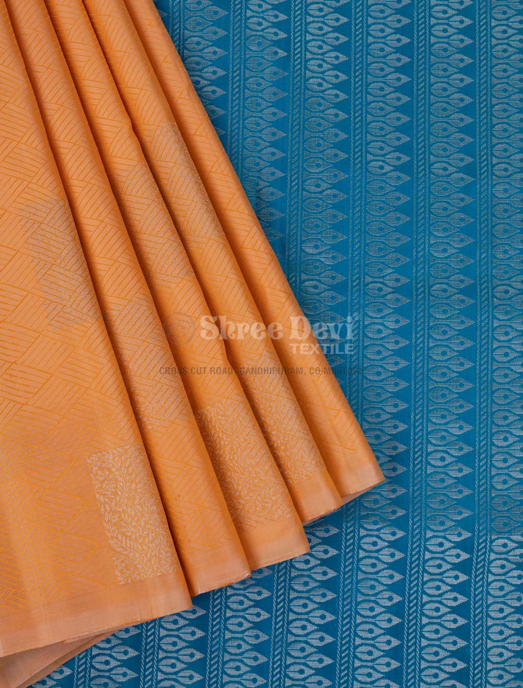 Yale Blue Combination Of Dark Green Blue & Pale Red Kanchipuram Silk Sarees ..